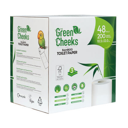 The Green Cheeks TGRNCKS Recycled Bamboo Toilet Paper
