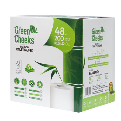 The Green Cheeks TGRNCKS Recycled Bamboo Toilet Paper
