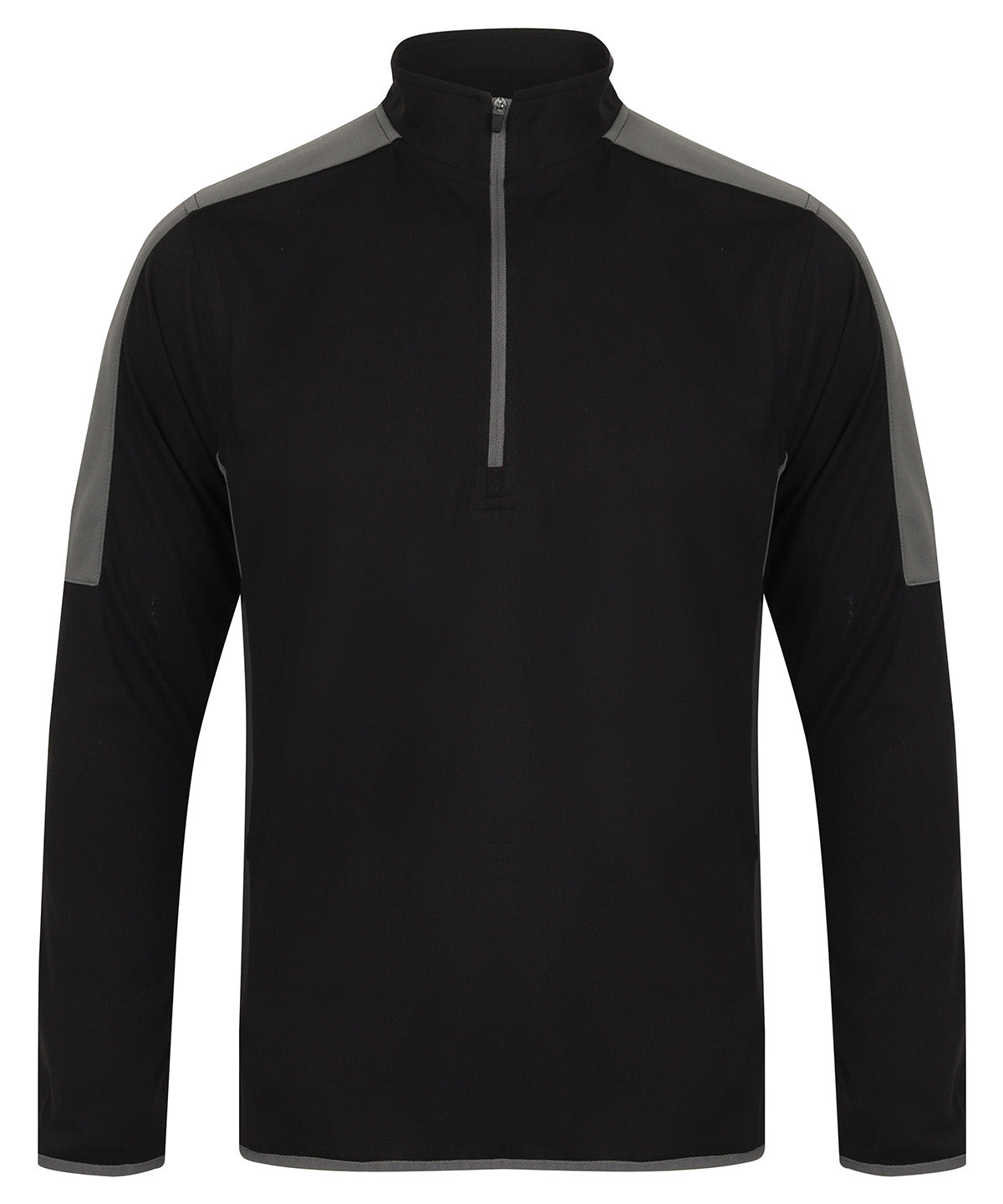 Finden and Hales LV571 Contrast Zip Neck Midlayer Top - COOZO