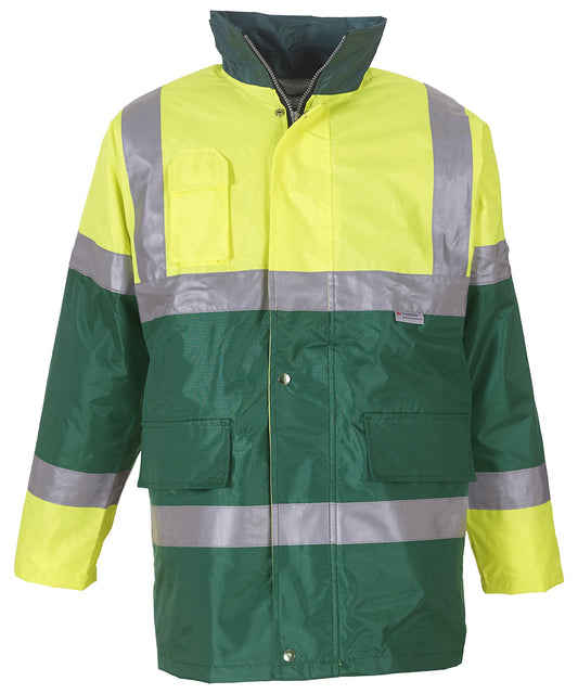 Yoko HVP303 Unisex Hi-Vis Contrast Jacket/Raincoat - COOZO