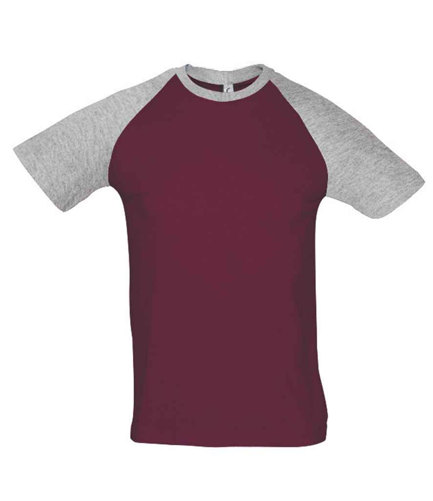 SOL'S Funky Contrast Baseball T-Shirt - COOZO