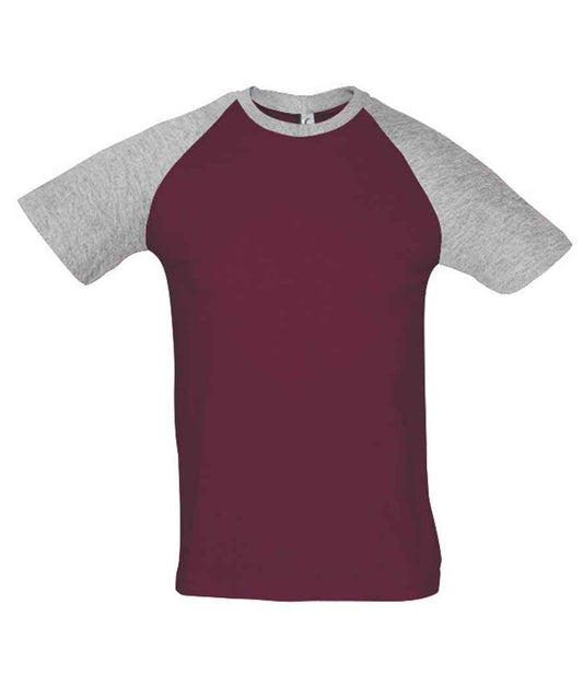 SOL'S Funky Contrast Baseball T-Shirt - COOZO