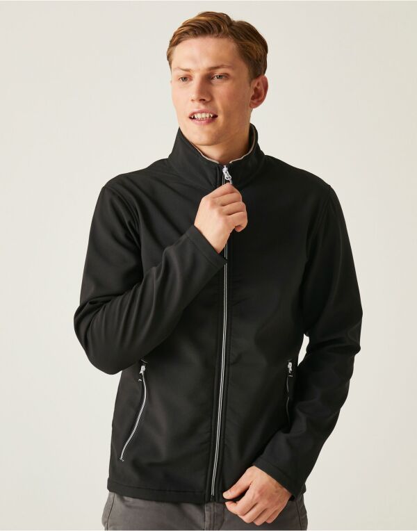 Regatta TRA762 Ascender Two Layer Softshell Showerproof and windproof Jacket 100% Polyester - COOZO
