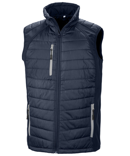 Result R238X Black Compass Pad Softshell Gilet - COOZO