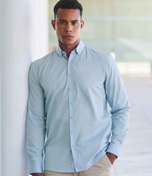 Henbury H582 LONG SLEEVE COTTON FEEL SHIRT