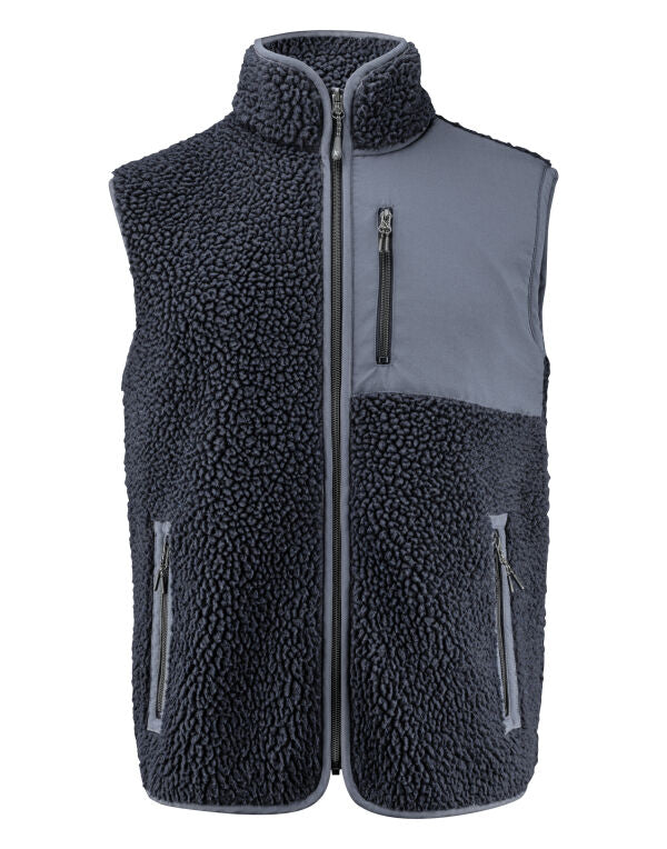 James Harvest HAR2111501 Kingsley Sherpa Fleece Vest - COOZO