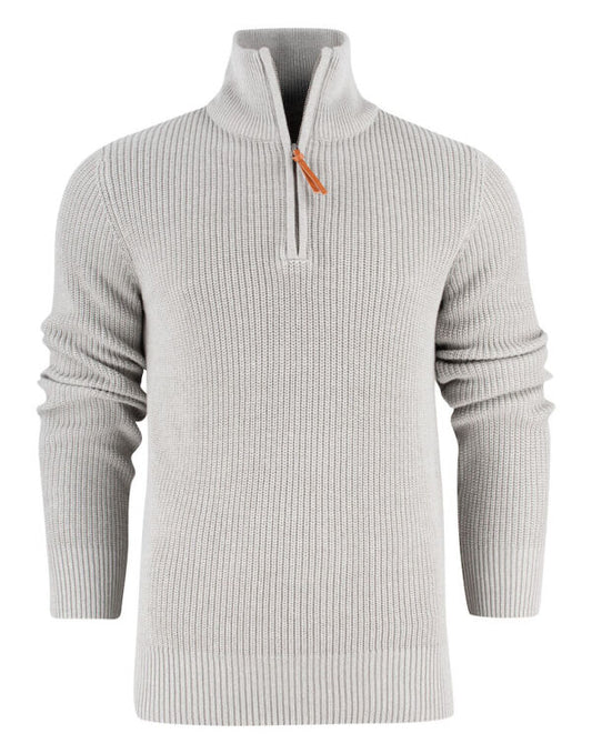 James Harvest HAR2112505 Flatwillow Heavy Knit 1/2 Zip Sweater