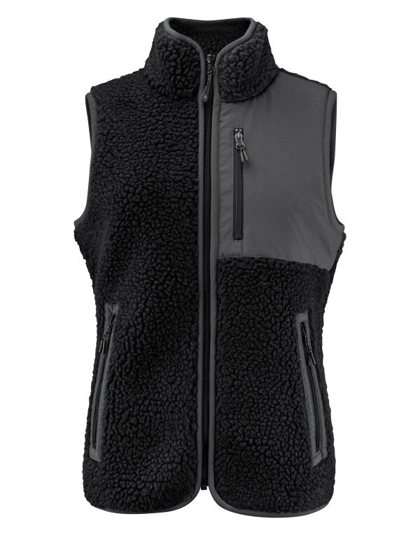 James Harvest HAR2121505 Ladies Kingsley Sherpa Fleece Vest - COOZO