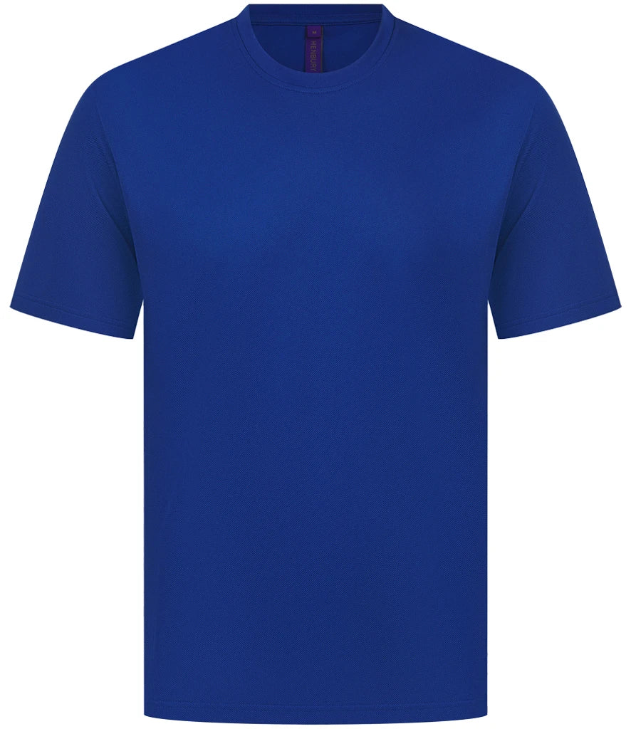 Henbury HB075 Henbury Unisex Coolplus Wicking Piqu T-Shirt - COOZO
