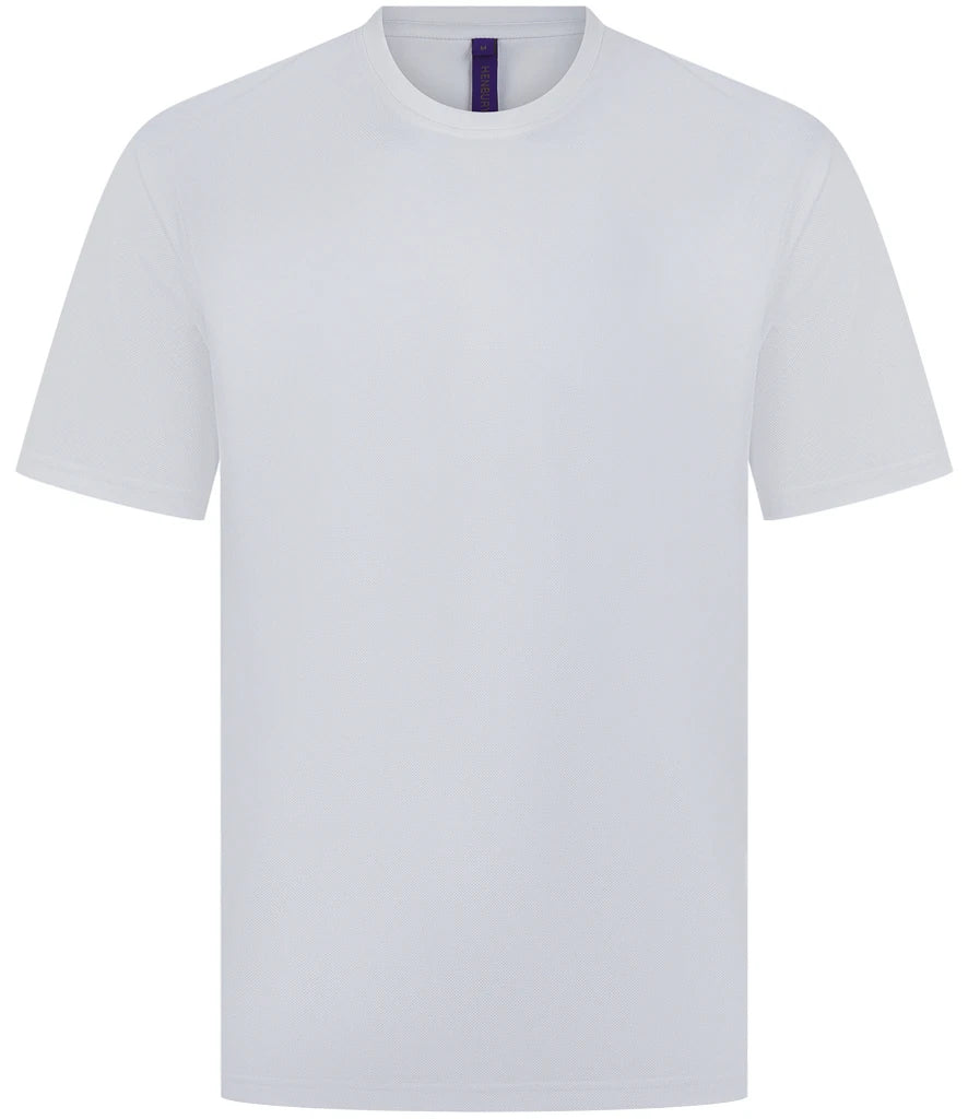 Henbury HB075 Henbury Unisex Coolplus Wicking Piqu T-Shirt - COOZO