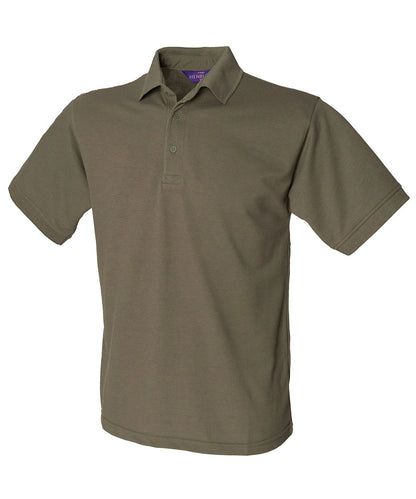 Henbury Heavy HB400 Poly/Cotton  Piqué  Polo Shirt Stand up collar Taped neck Other color - COOZO