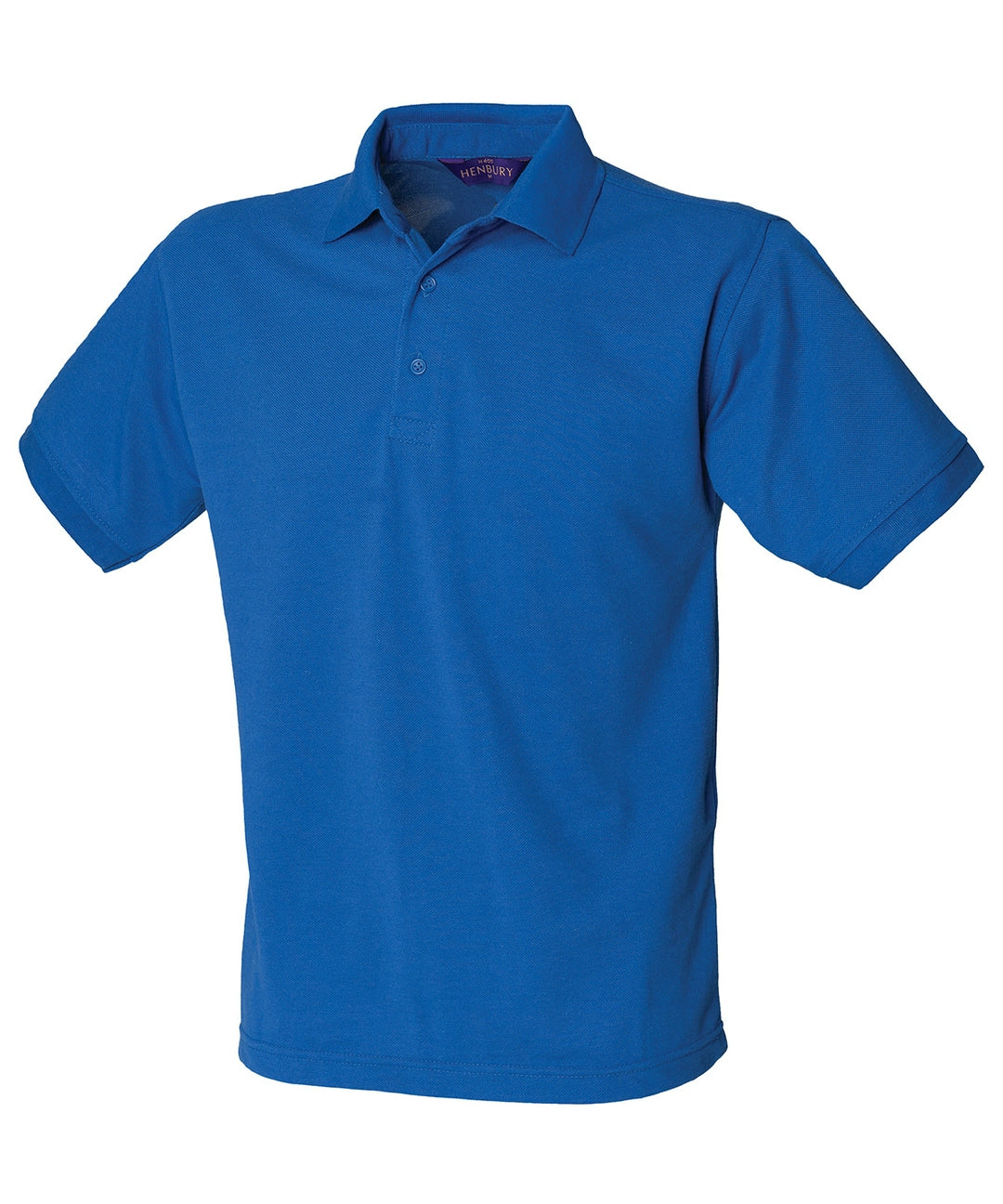 Henbury Heavy HB400 Poly/Cotton  Piqué Polo Shirt Stand up collar Taped neck Main color - COOZO