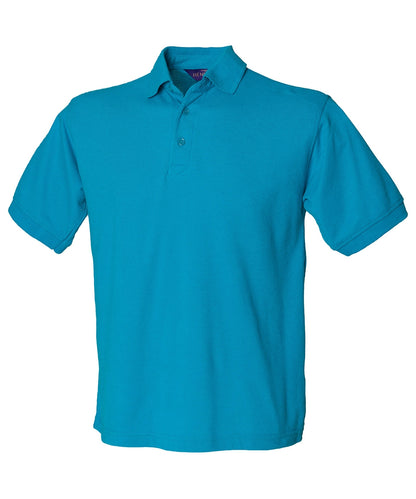 Henbury Heavy HB400 Poly/Cotton  Piqué  Polo Shirt Stand up collar Taped neck Other color - COOZO