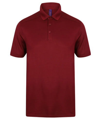 Henbury Slim Fit Stretch Microfine Polo Shirt HB460 - COOZO