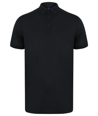 Henbury Slim Fit Stretch Microfine Polo Shirt HB460 - COOZO