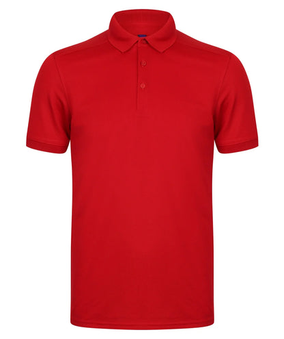Henbury Slim Fit Stretch Microfine Polo Shirt HB460 - COOZO