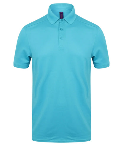 Henbury Slim Fit Stretch Microfine Polo Shirt HB460 - COOZO