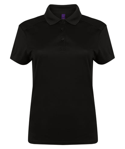 Henbury HB461 Ladies Slim Fit Stretch Microfine Piqu Polo Shirt - COOZO