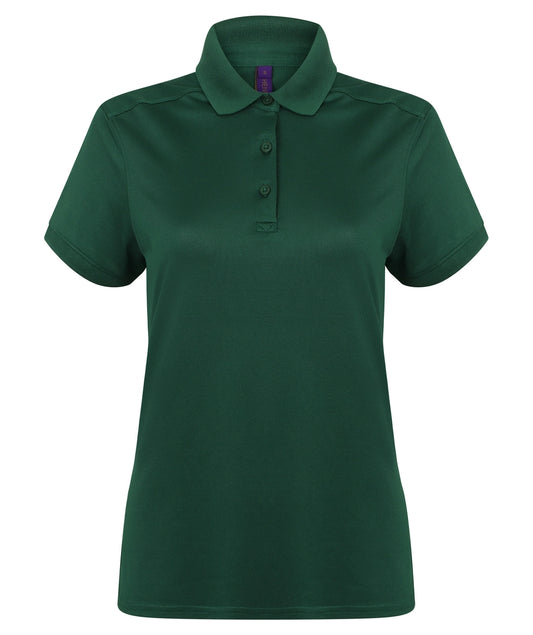 Henbury HB461 Ladies Slim Fit Stretch Microfine Piqu Polo Shirt - COOZO