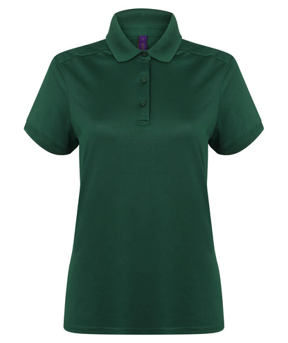 Henbury HB461 Ladies Slim Fit Stretch Microfine Piqu Polo Shirt - COOZO