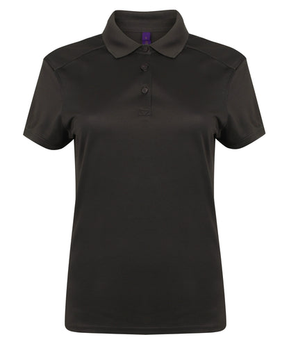 Henbury HB461 Ladies Slim Fit Stretch Microfine Piqu Polo Shirt - COOZO