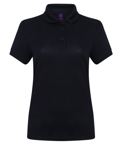 Henbury HB461 Ladies Slim Fit Stretch Microfine Piqu Polo Shirt - COOZO