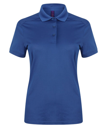 Henbury HB461 Ladies Slim Fit Stretch Microfine Piqu Polo Shirt - COOZO