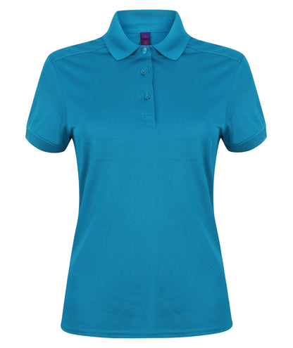 Henbury HB461 Ladies Slim Fit Stretch Microfine Piqu Polo Shirt - COOZO