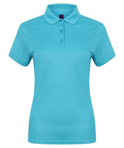 Henbury HB461 Ladies Slim Fit Stretch Microfine Piqu Polo Shirt - COOZO