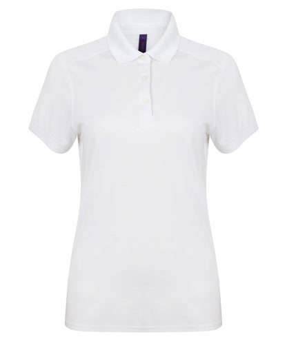 Henbury HB461 Ladies Slim Fit Stretch Microfine Piqu Polo Shirt - COOZO