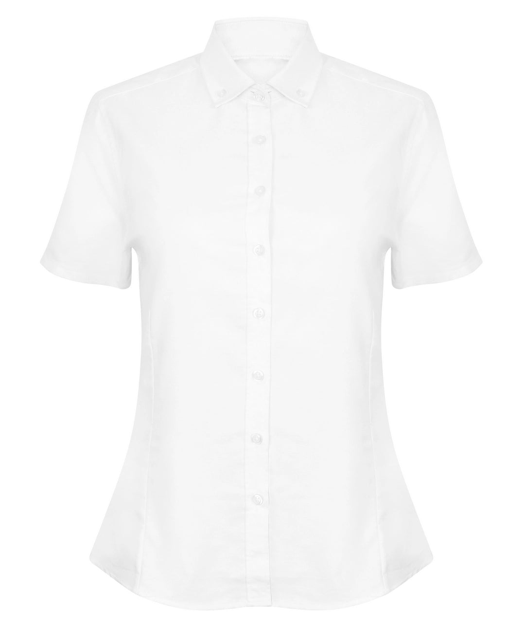 Henbury HB518 Ladies Modern Short Sleeve Regular Fit Oxford Shirt Short point collar - COOZO