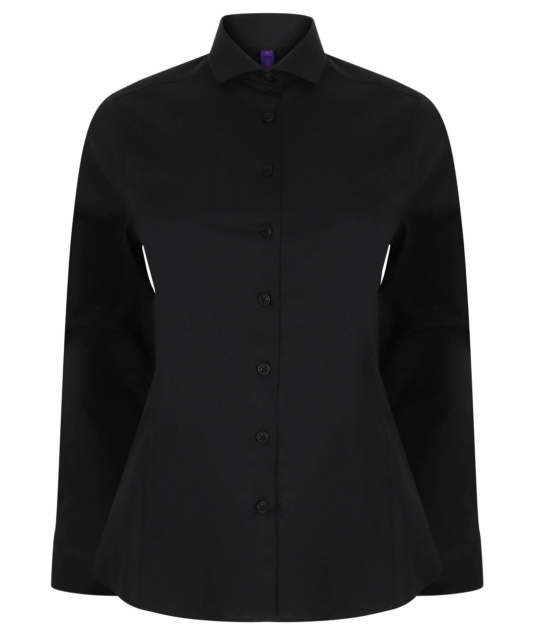 Henbury HB533 Ladies Long Sleeve Stretch Modern  Poplin Shirt Cutaway Collar - COOZO
