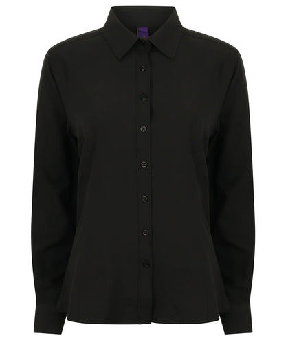Henbury Ladies Long Sleeve Wicking Shirt HB591 - COOZO