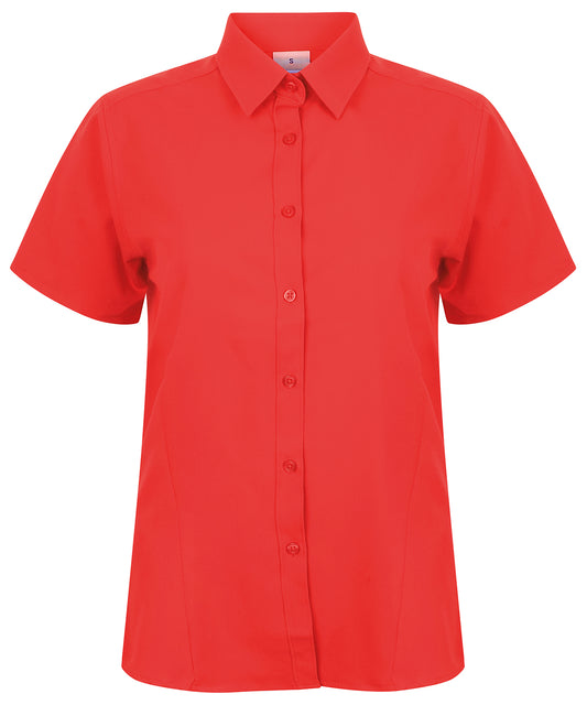Henbury HB596 Ladies Short Sleeve Wicking Shirt 100% polyester Regular fit - COOZO