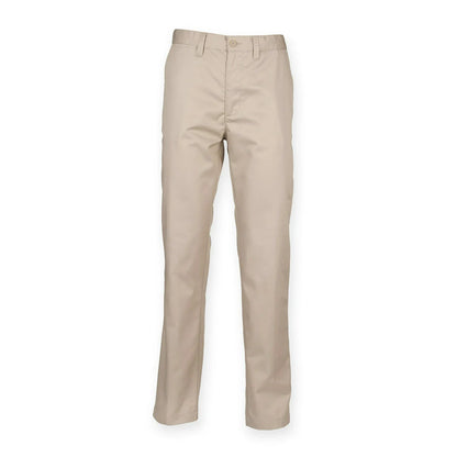 Henbury 65/35 Flat Fronted Chino Trousers HB640 - COOZO