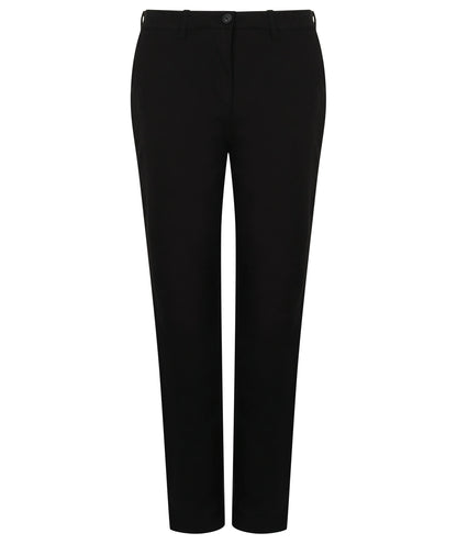 Henbury HB651 Ladies Stretch Chino Trousers Slim fit Belt loops - COOZO
