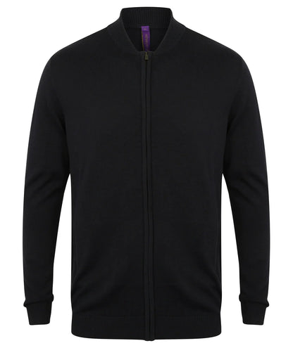 Henbury Unisex Zip Through Cardigan HB718 - COOZO