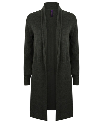 Henbury Ladies Longline Open Cardigan HB719 - COOZO
