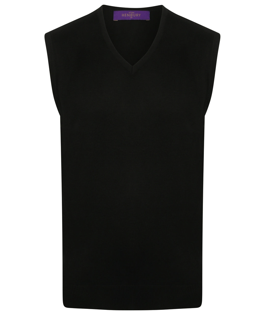 Henbury HB724 Lightweight Sleeveless Cotton Acrylic V Neck Sweater - COOZO