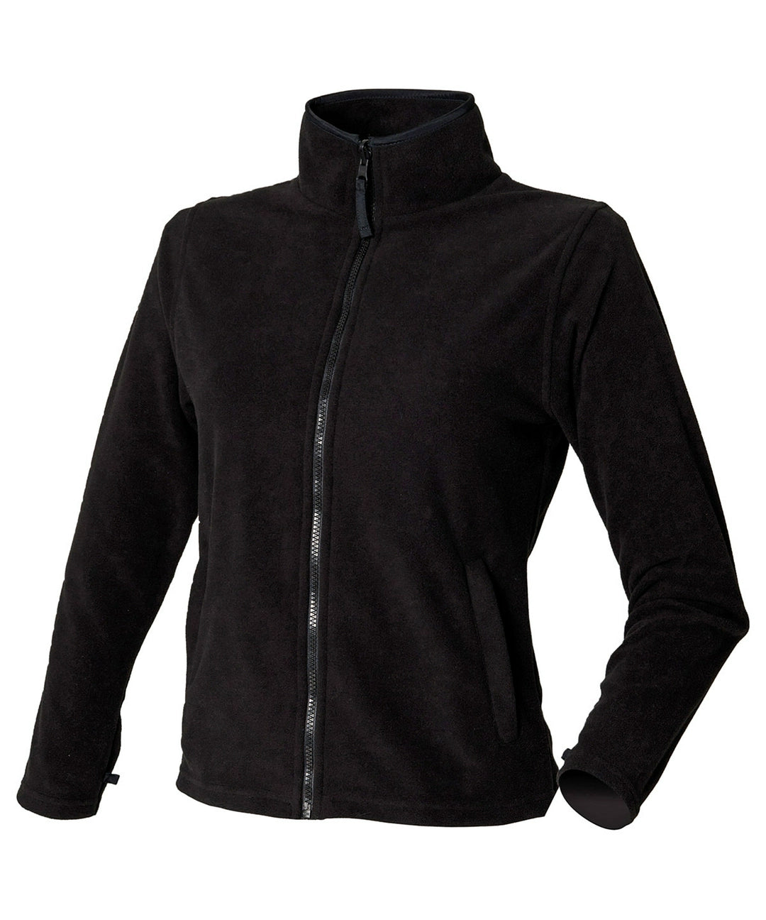 Henbury HB851 Ladies Micro Fleece Jacket anti-pill finish Soft stand collar - COOZO