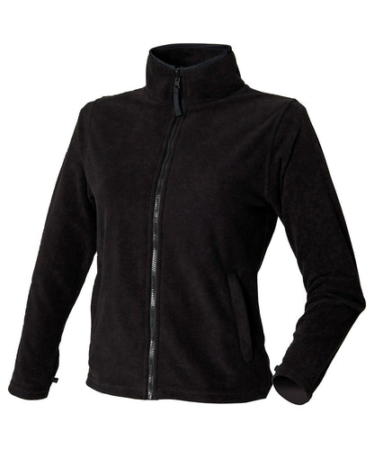 Henbury HB851 Ladies Micro Fleece Jacket anti-pill finish Soft stand collar - COOZO