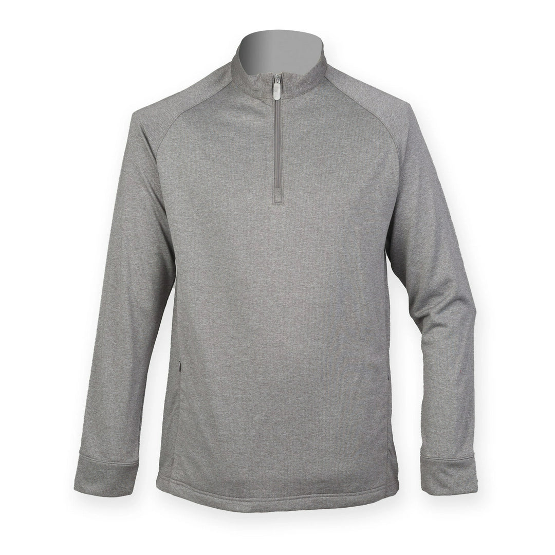 Henbury HB862 Zip Neck Wicking Top 100% Polyester - COOZO