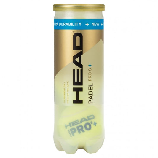 HEAD HEAD07 PADEL PRO S+ BALLS (3-BALL TUBES) - COOZO