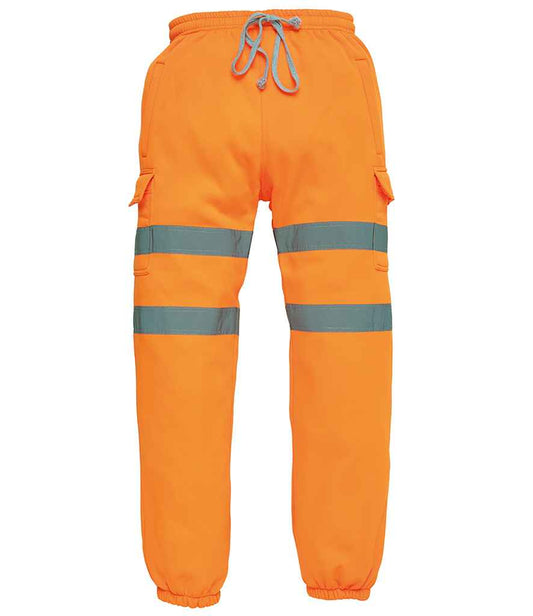 Yoko HV016T Mens Hi-Vis Jogging Bottoms Pants - COOZO