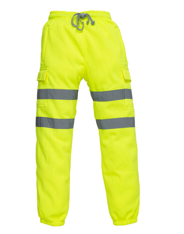 Yoko HV016T Mens Hi-Vis Jogging Bottoms Pants - COOZO