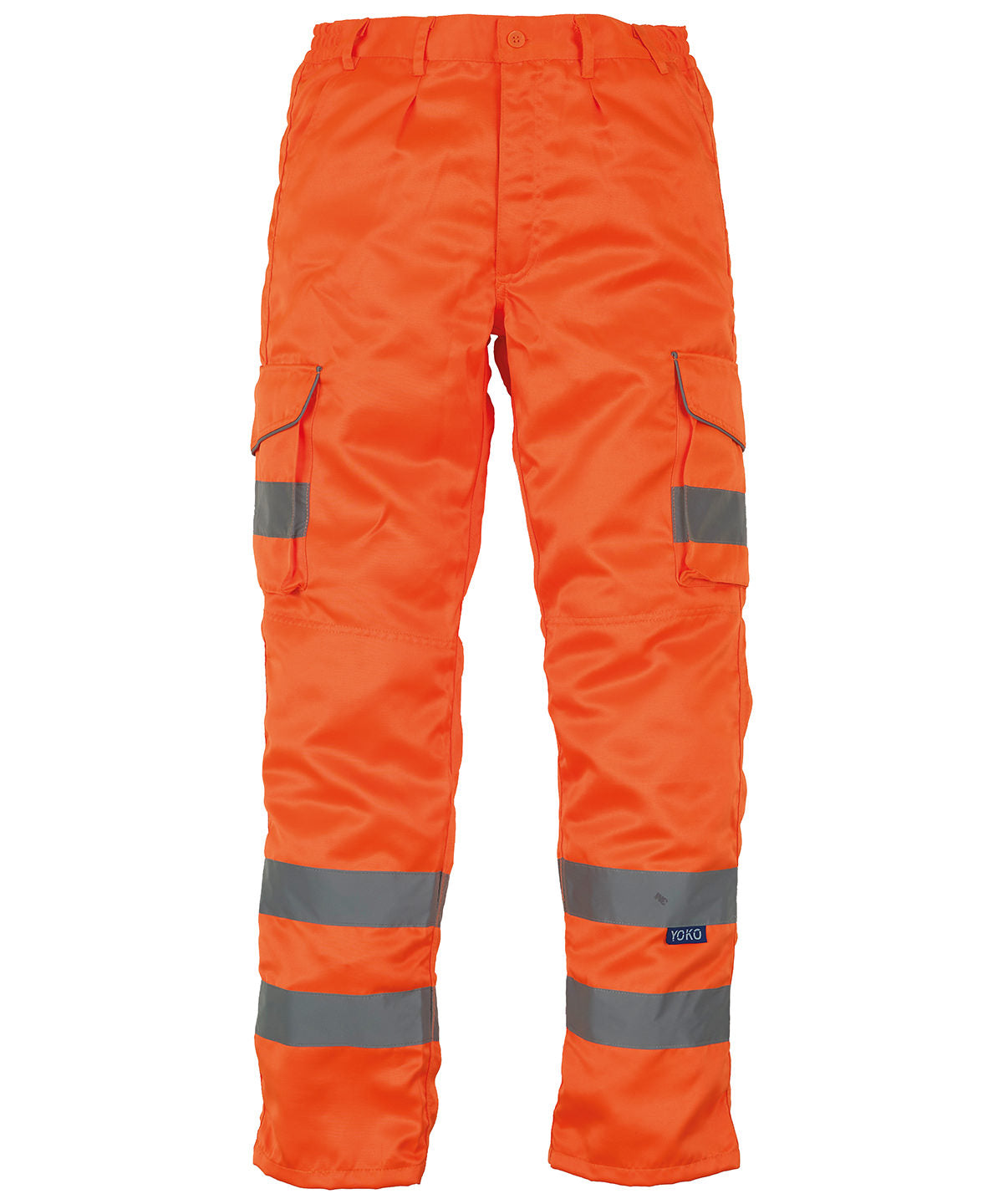 Yoko HV018T-3M Hi-Vis Cargo Trousers with Knee Pad Pockets - COOZO