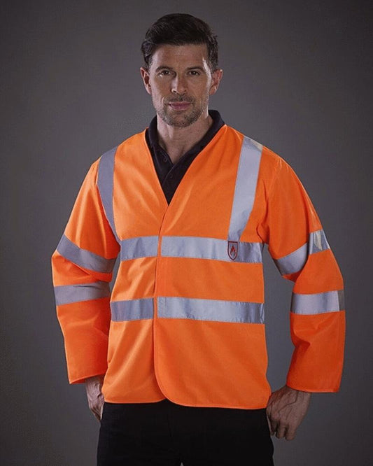 COOZO-HI-VIS FLAME RETARDANT WAISTCOAT CLASS 3