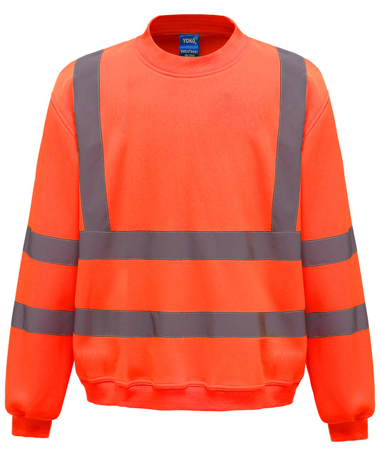 Yoko HVJ510 Unisex Hi-Vis Reflective Tapes Sweatshirt - COOZO