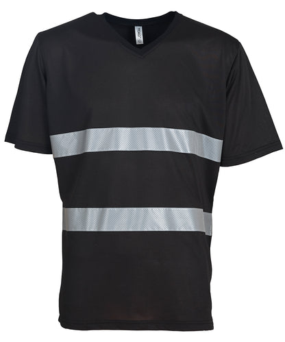 Yoko HVJ910 Hi-vis top cool super light v-neck t-shirt 100% Polyester - COOZO