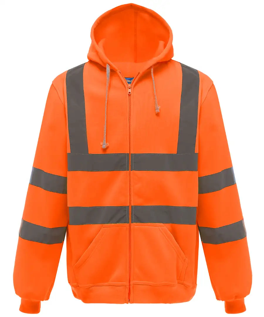 Yoko HVK07 Hi-Vis Zipped Hoodie - COOZO